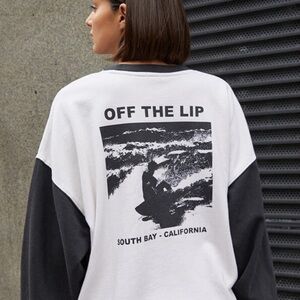 Brandy Melville “Off The Lip” Crewneck